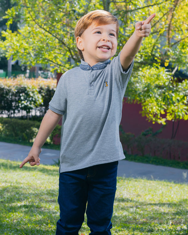 Polo Gris Nerú Niño