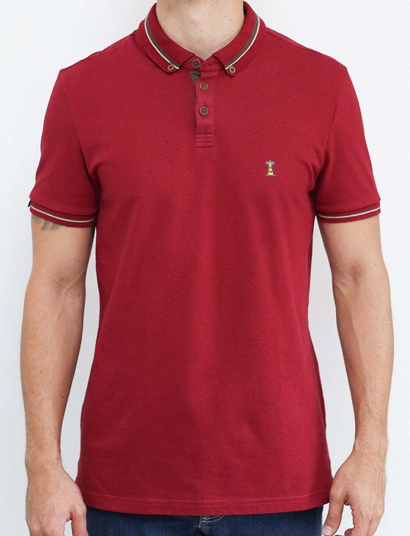 Polo Vinotinto Regular Fit
