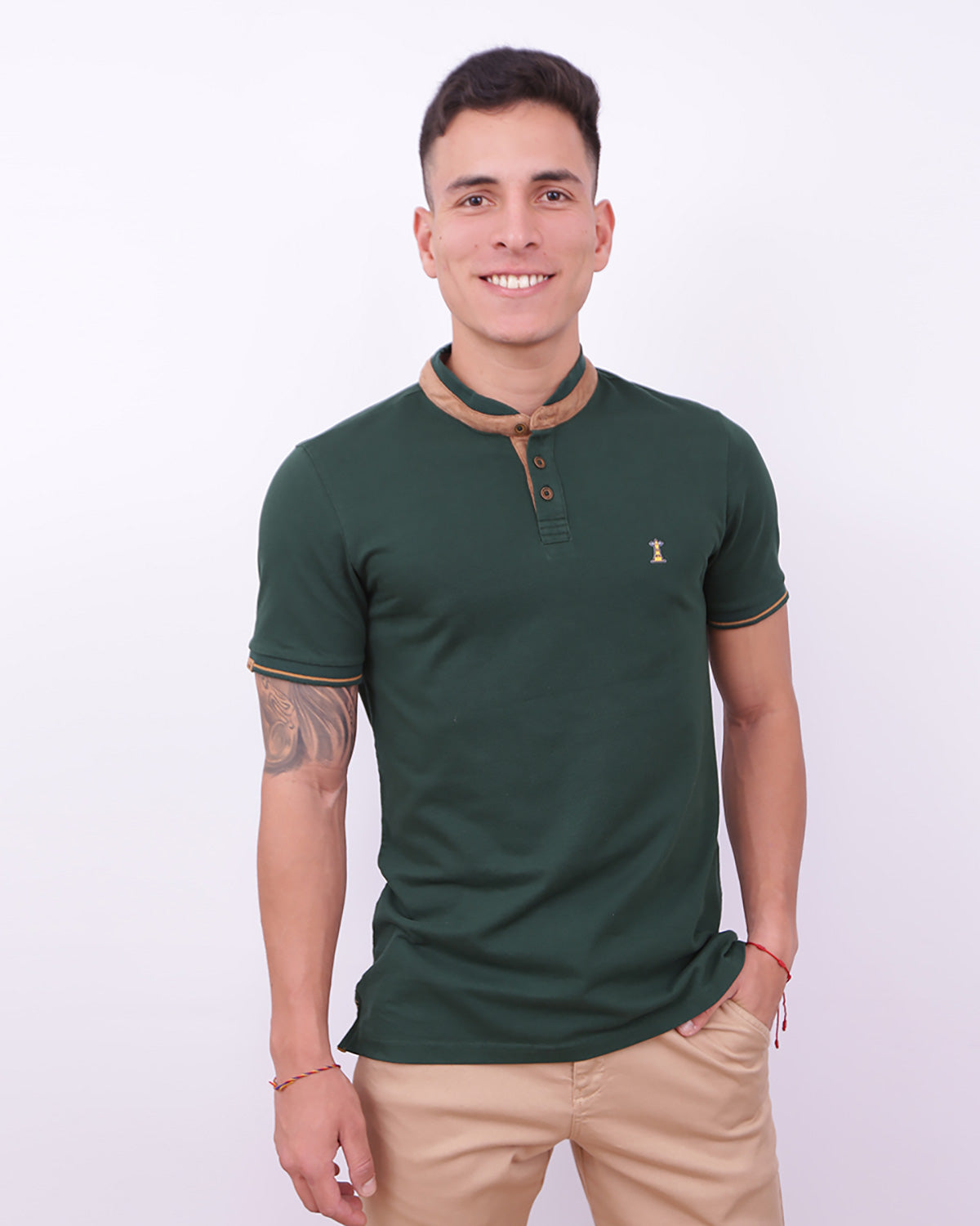 Polo Verde Militar Neru / Regular Fit - Apoštol Q.C.